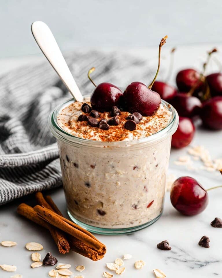 Overnight Steel Cut Oats with Fresh Berries and Chocolate Chips Recipe