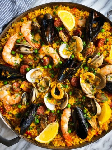 Spanish Seafood Paella Recipe