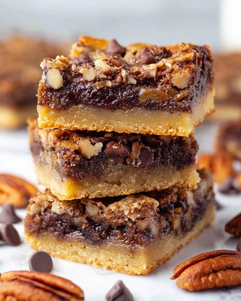 Homemade Chocolate Pecan Pie Bars Recipe