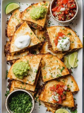 Oven Baked Chicken and Cheese Quesadillas with Bell Pepper and Black Beans Recipe