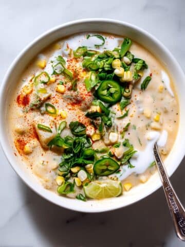 Creamy Vegan Corn Chowder with Potatoes Recipe