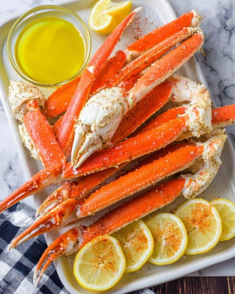 Easy Steamed Snow Crab Legs with Old Bay and Lemon Recipe