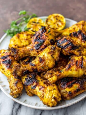 Grilled Chicken Wings with Spiced Lemon Marinade Recipe