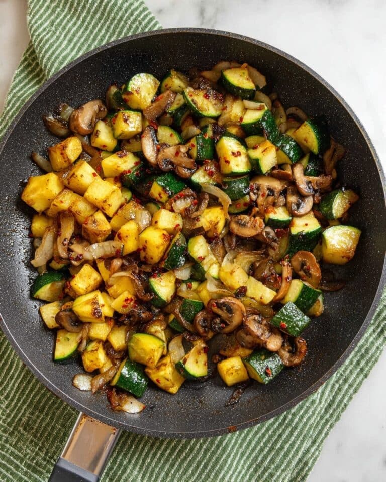 Sauteed Zucchini with Mushrooms and Italian Seasoning Recipe
