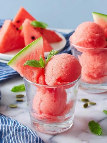 Easy Watermelon Sorbet Recipe