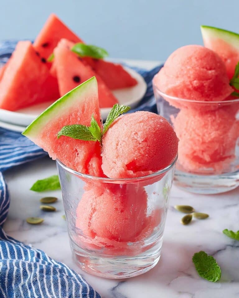 Easy Watermelon Sorbet Recipe