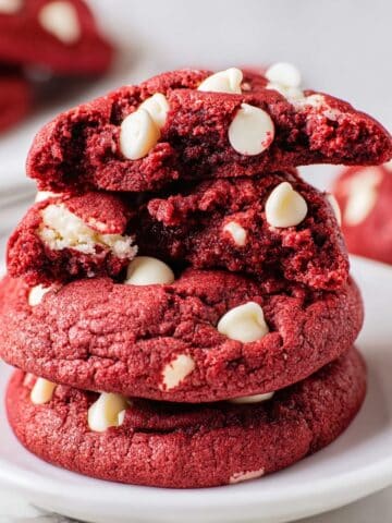 Red Velvet Cookies with White Chocolate Chips Recipe