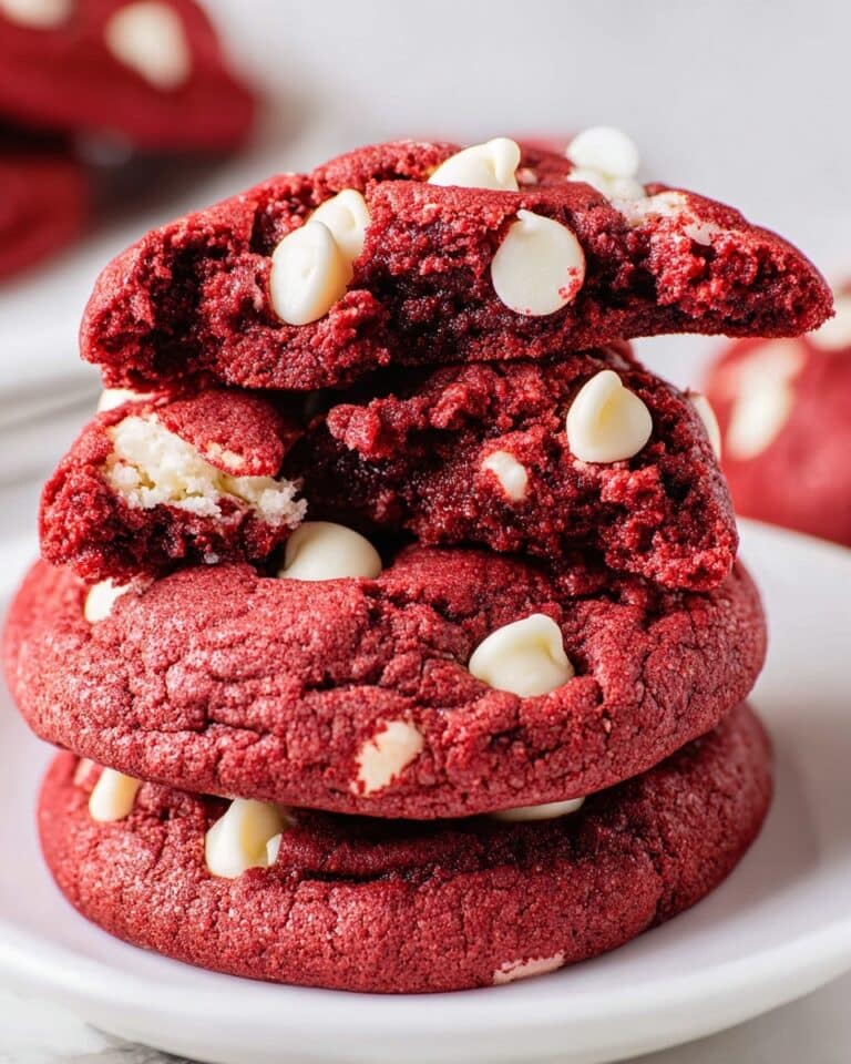 Red Velvet Cookies with White Chocolate Chips Recipe