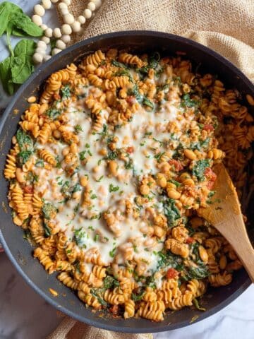 One Pot Tuscan Pasta with Ground Turkey Recipe