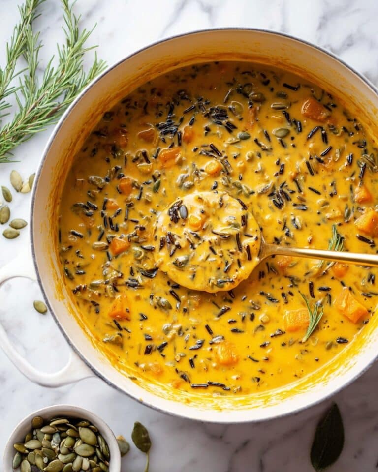 Creamy Pumpkin Wild Rice Soup Recipe