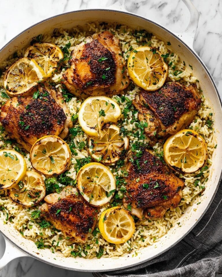 Best one-pan Chicken and Rice with Lemon and Spinach Recipe