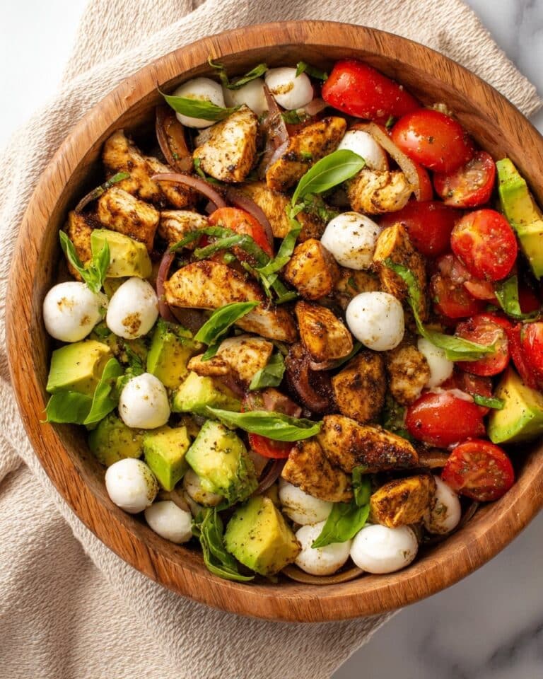 Easy Chicken Caprese Salad With Avocado Recipe