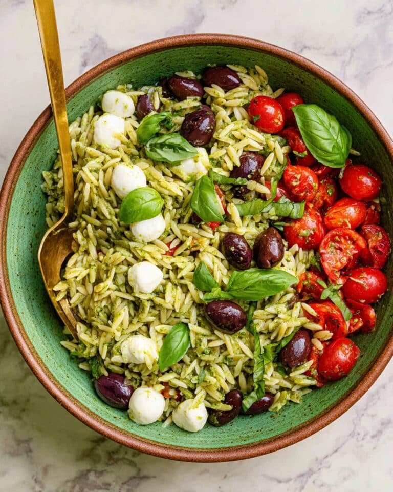 Orzo Pesto Pasta Salad Recipe