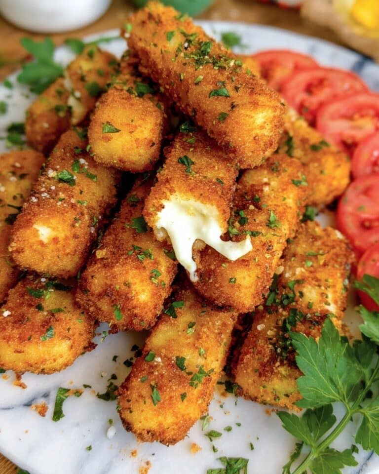 Crispy Fried Mozzarella Sticks Recipe
