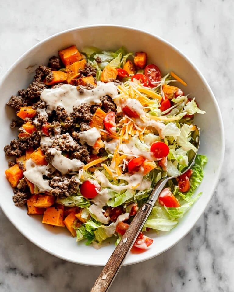 Sweet Potato Burger Bowl Recipe