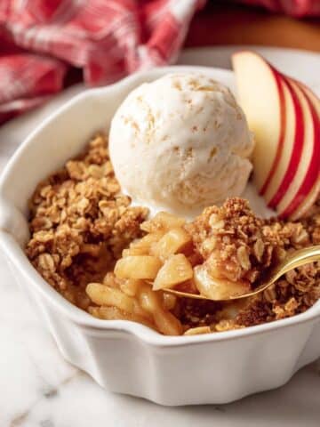 Mini Apple Crisp for One Recipe