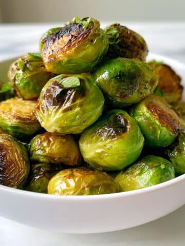 Air Fryer Brussels Sprouts with Balsamic and Honey Recipe
