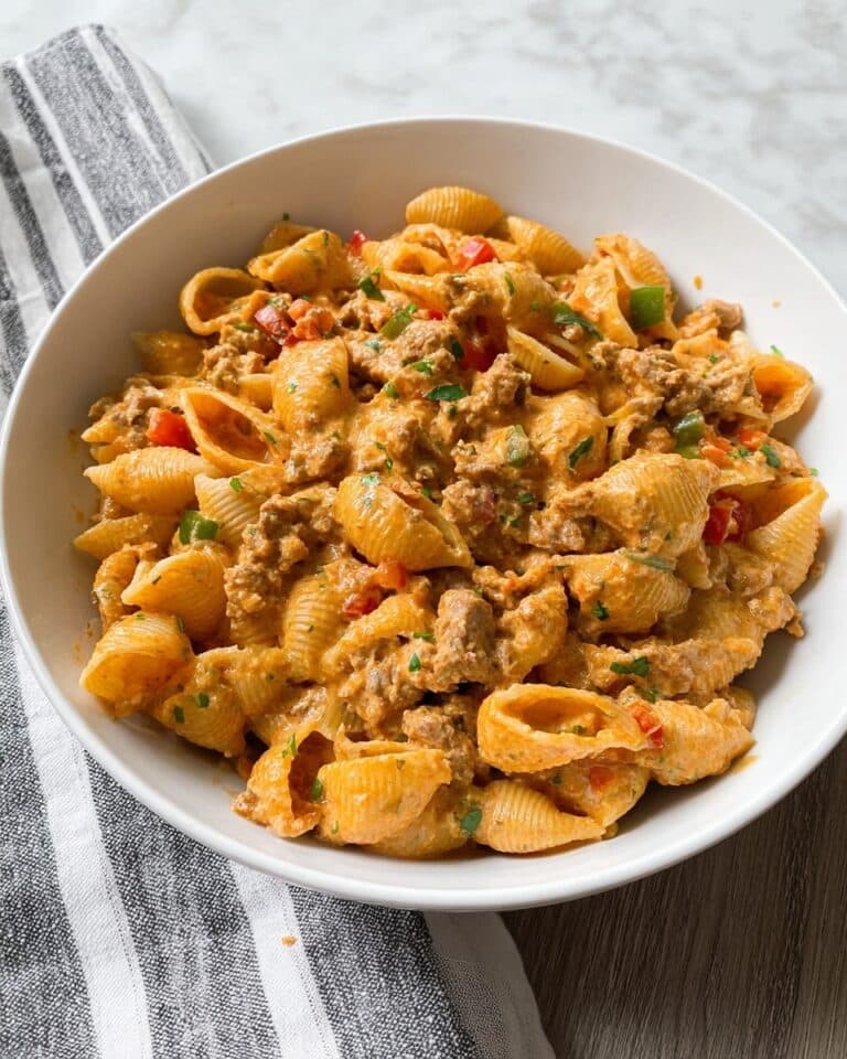 One Pot Cheesy Beef Taco Pasta Recipe