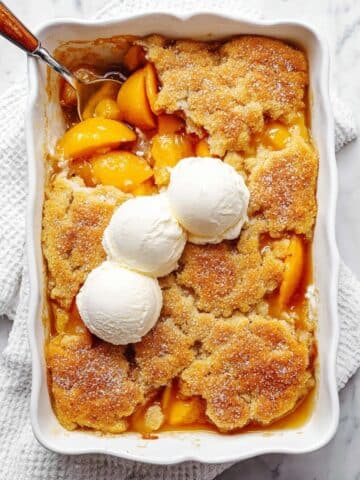 Peach Cobbler with Canned Peaches Recipe