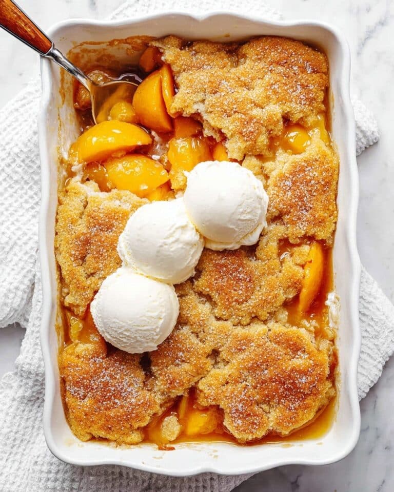 Peach Cobbler with Canned Peaches Recipe