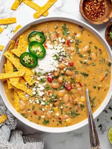 Vegan White Chickpea Chili Recipe