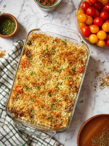 White Bean and Pesto Bake Recipe