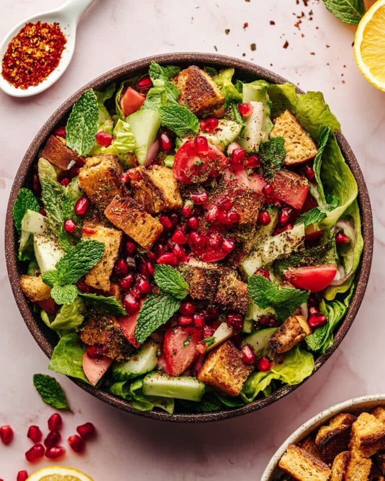 Easy Fattoush Salad Recipe