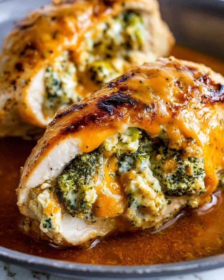 Broccoli and Cheese Stuffed Chicken Breast Recipe