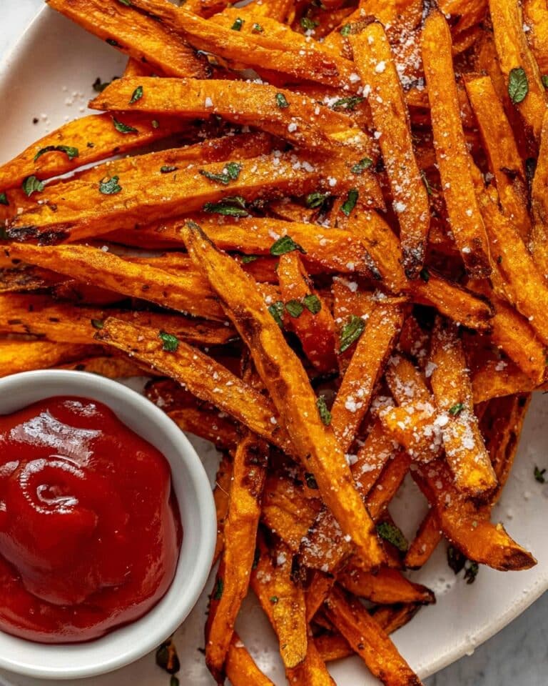 Crispy Baked Sweet Potato Fries Recipe