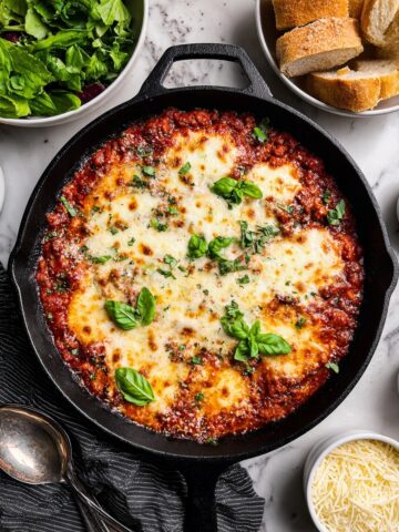 Cheesy Ground Turkey Rice Skillet with Marinara Sauce Recipe