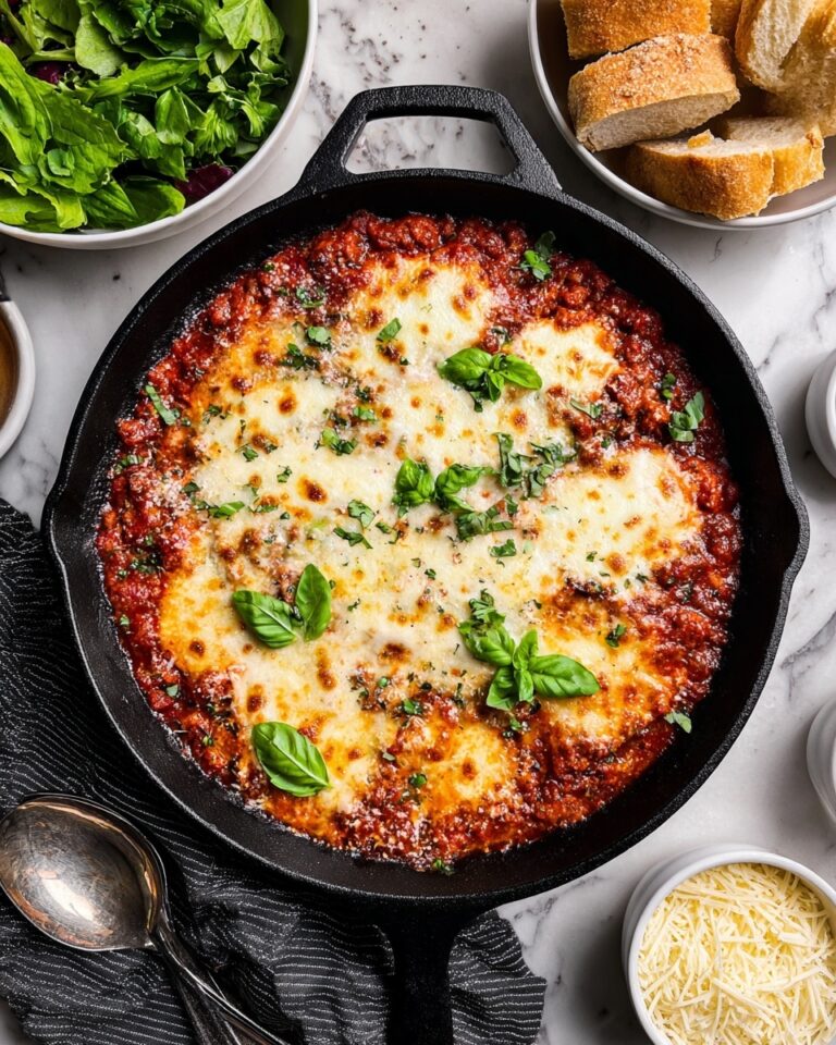 Cheesy Ground Turkey Rice Skillet with Marinara Sauce Recipe
