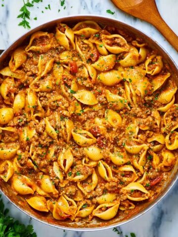 Creamy Beef and Shells Recipe