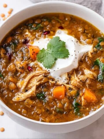 Instant Pot Lentil Soup with Vegetables Recipe