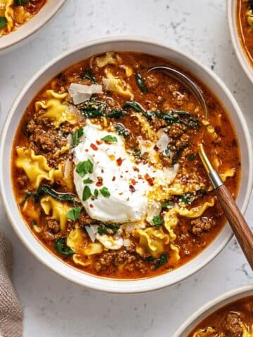 High-Protein Lasagna Soup Recipe