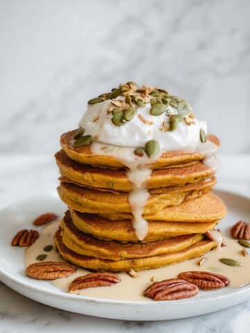 Vegan and Gluten Free Pumpkin Pancakes Recipe