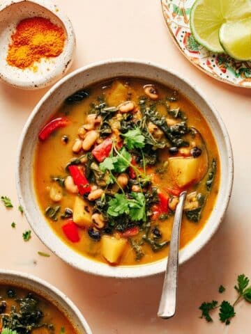 Creamy Curried Black Eyed Pea Soup Recipe
