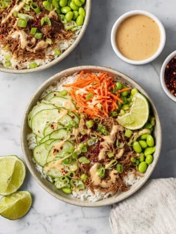Slow Cooker Chili Crisp Chicken Bowls Recipe