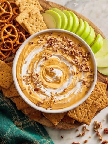 Protein Pumpkin Dip with Maple Pecans Recipe