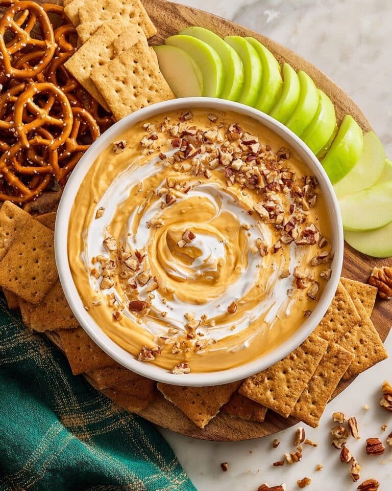 Protein Pumpkin Dip with Maple Pecans Recipe