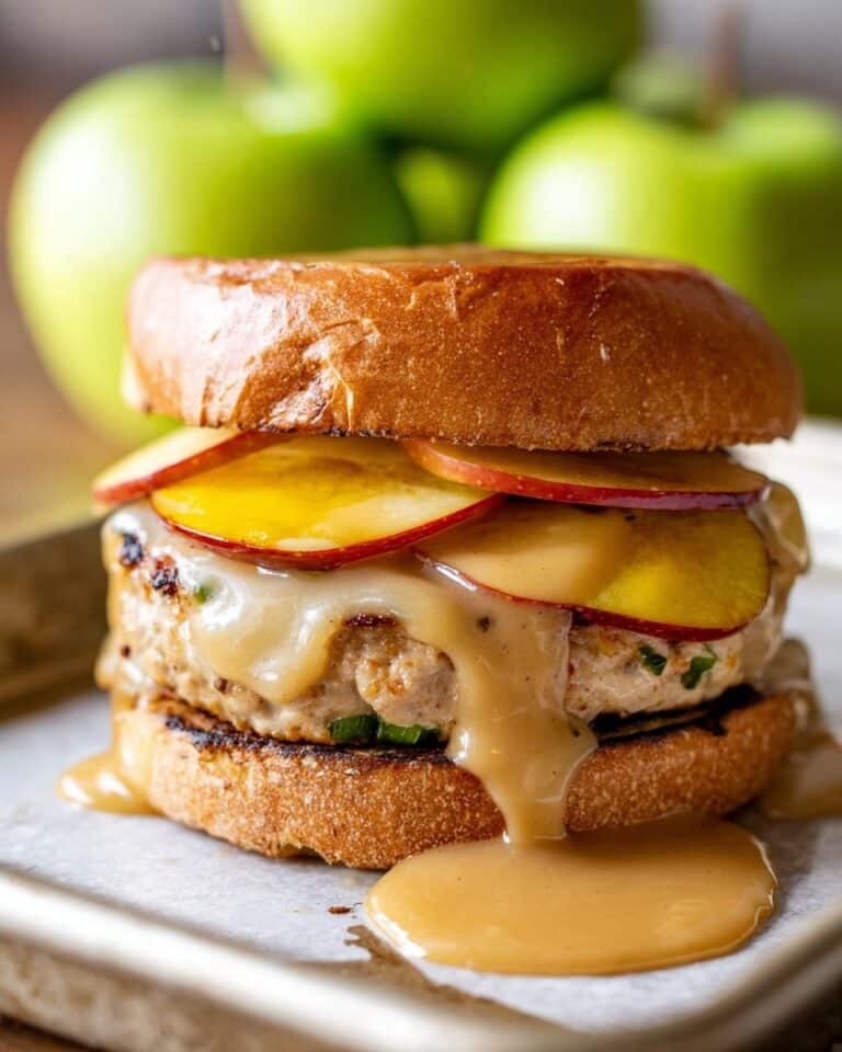 Apple Cheddar Turkey Burgers Recipe