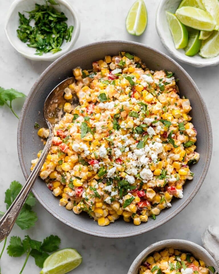 Healthy Mexican Street Corn Salad Recipe