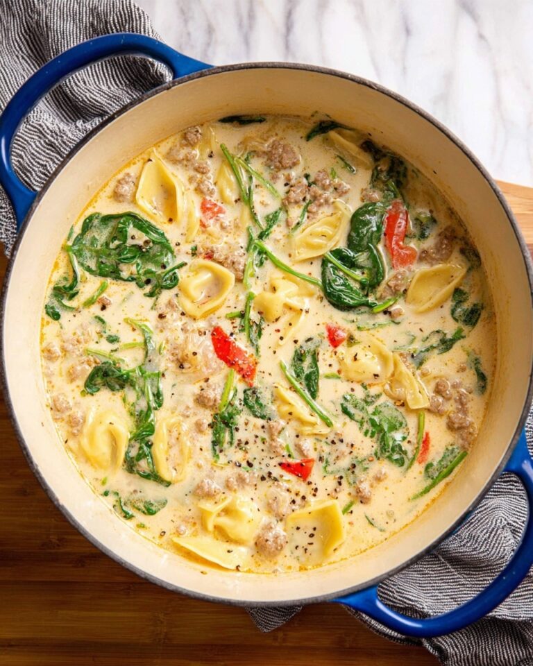 Creamy Tuscan Tortellini Soup Recipe