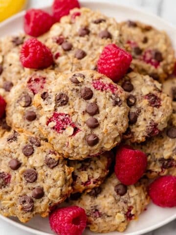 Healthy Raspberry Cookies with Chocolate Chips Recipe