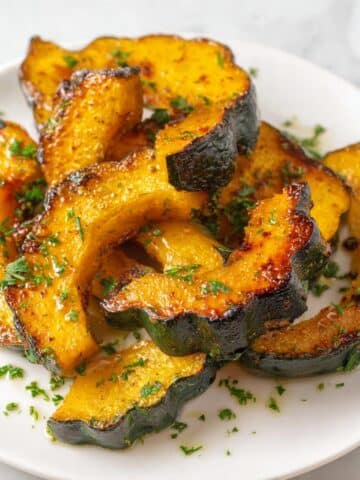 Roasted Acorn Squash with Parmesan and Herbs Recipe