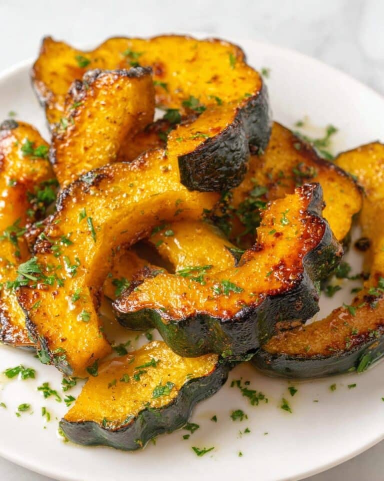 Roasted Acorn Squash with Parmesan and Herbs Recipe