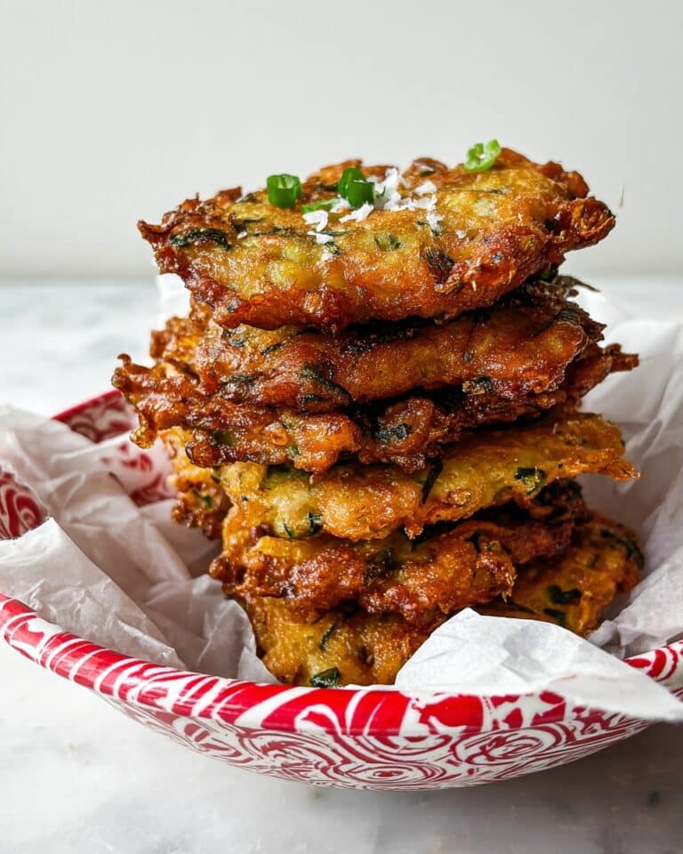 Zucchini Fritters with Parmesan and Green Onions Recipe