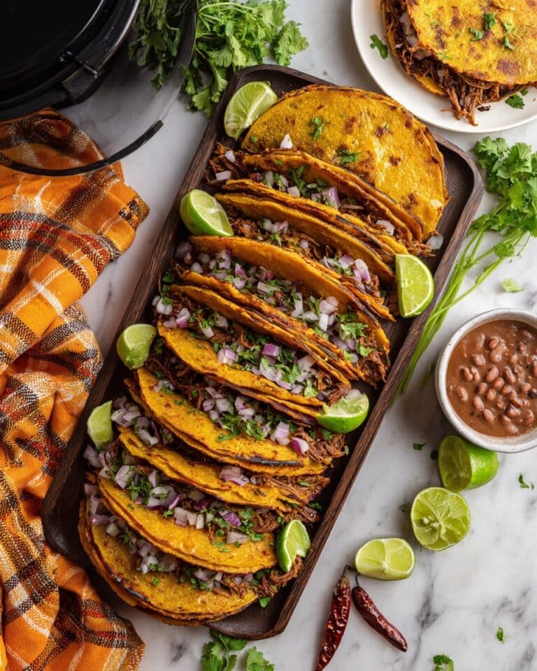 Slow Cooker Birria Beef Tacos Recipe