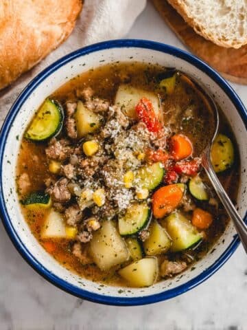 Ground Beef and Vegetable Soup Recipe