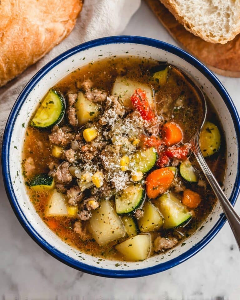 Ground Beef and Vegetable Soup Recipe