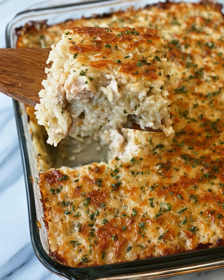 Homemade Creamy Chicken and Rice Casserole Recipe